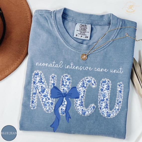 NICU Nurse Shirt, Comfort Colors NICU Nurse Shirt, Neonatal Intensive Care Unit Shirt, Floral Nicu Tee, Nurse Appreciation, NICU Nurse Gift