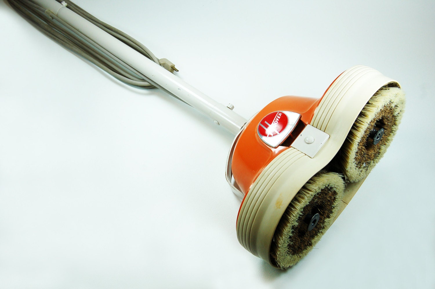 Vintage Hoover Orange Electric Floor Scrubber Polisher Buffer Etsy