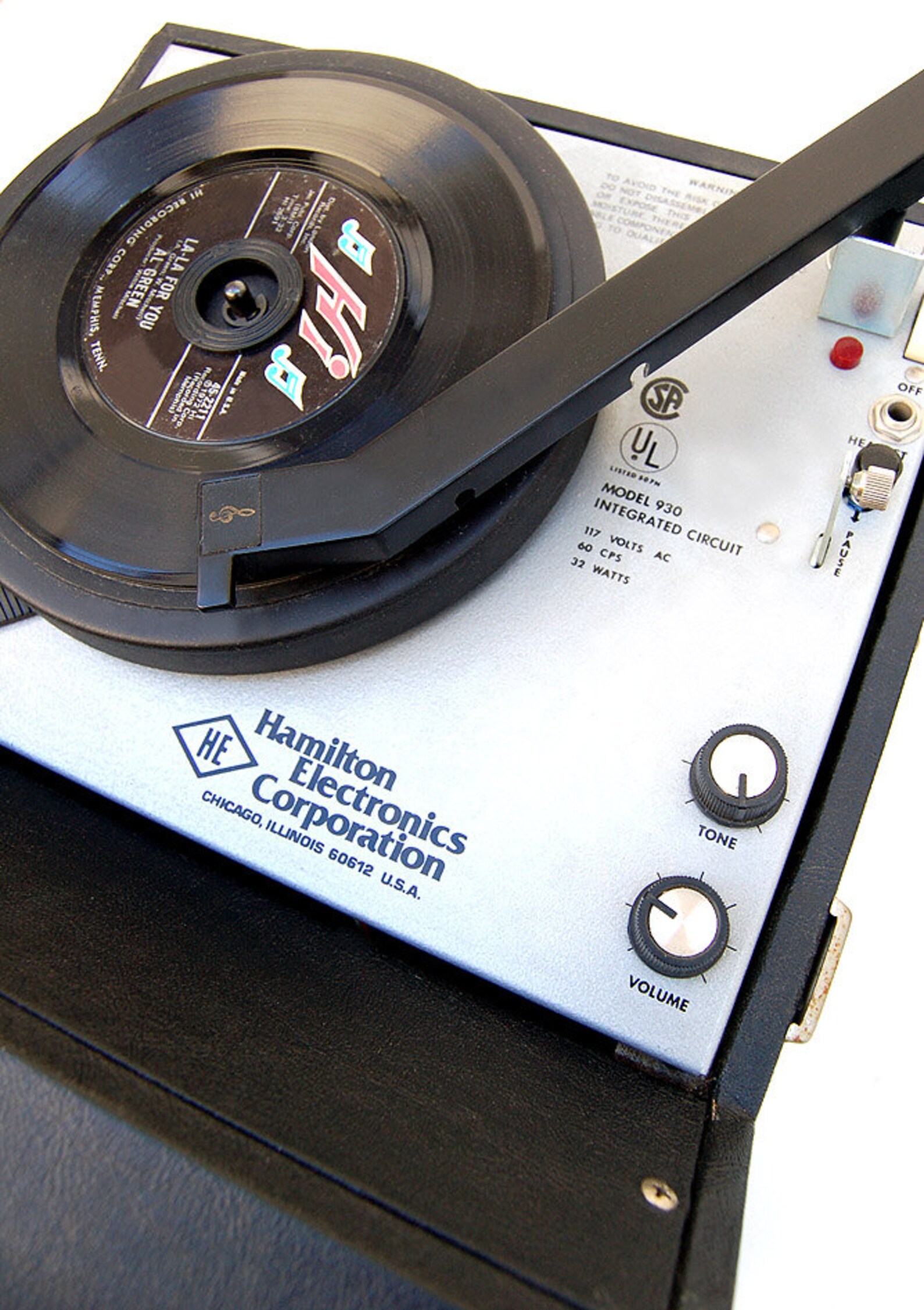 Vintage Hamilton Electronics Corporation Portable Record Etsy