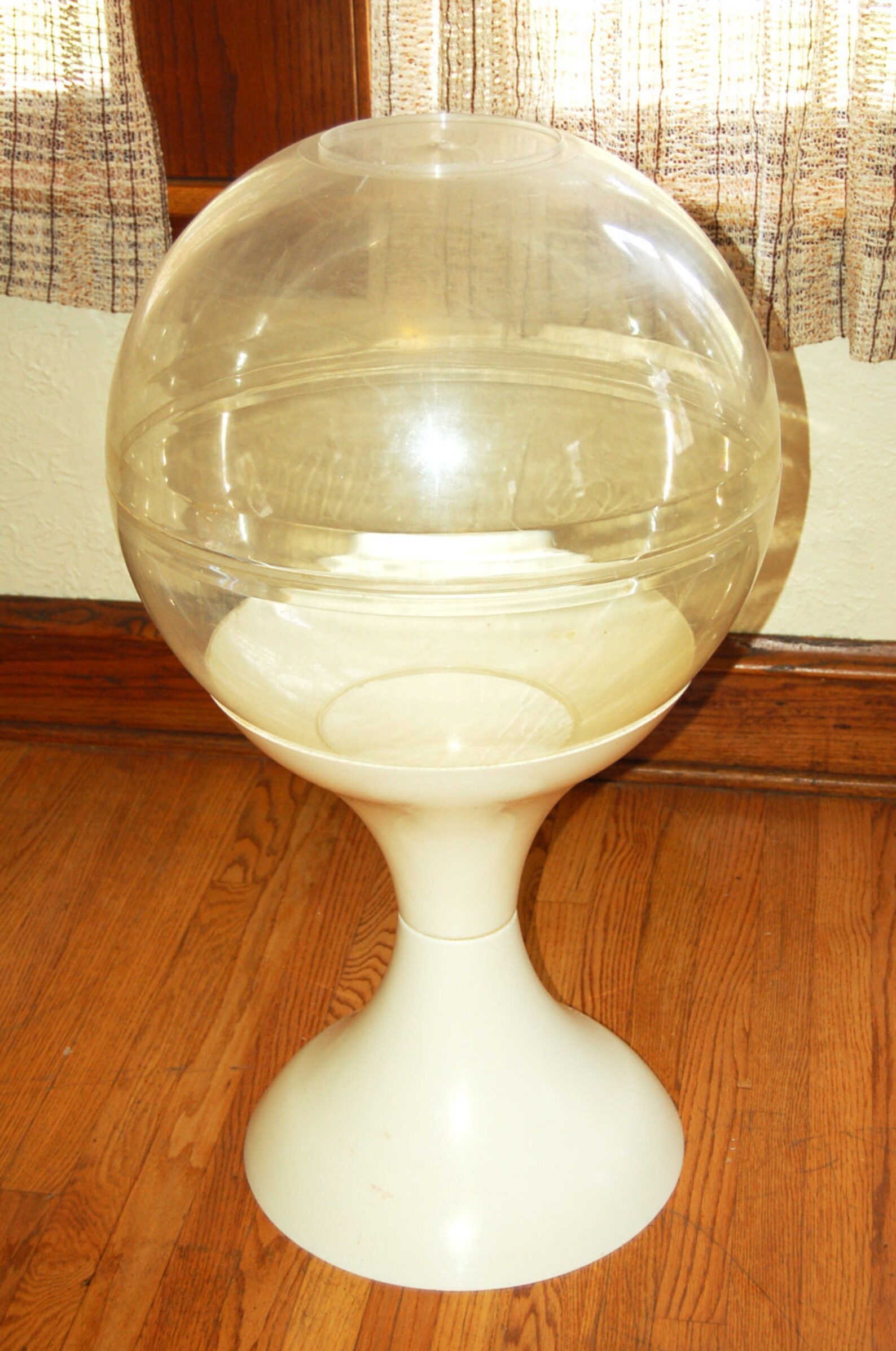 Mid Century Modern Tulip Base Large Bubble Dome Terrarium Etsy