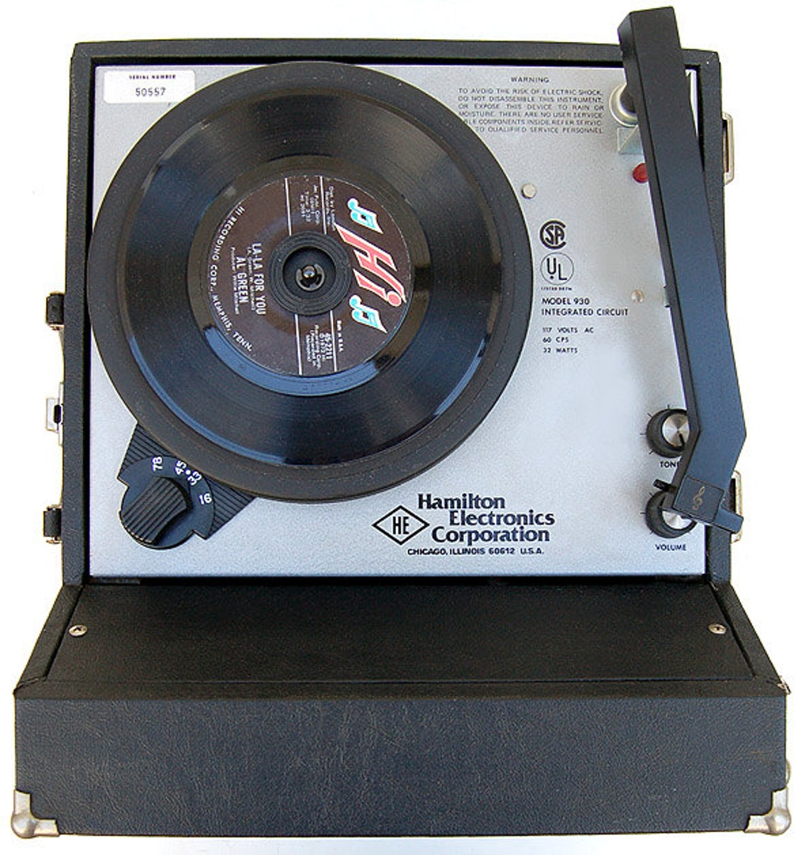 Vintage Hamilton Electronics Corporation Portable Record Etsy