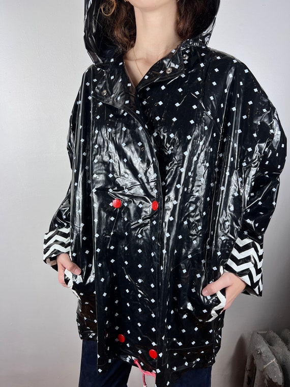 Polka dot new arrivals raincoat with hood Polka dot new arrivals raincoat with hood