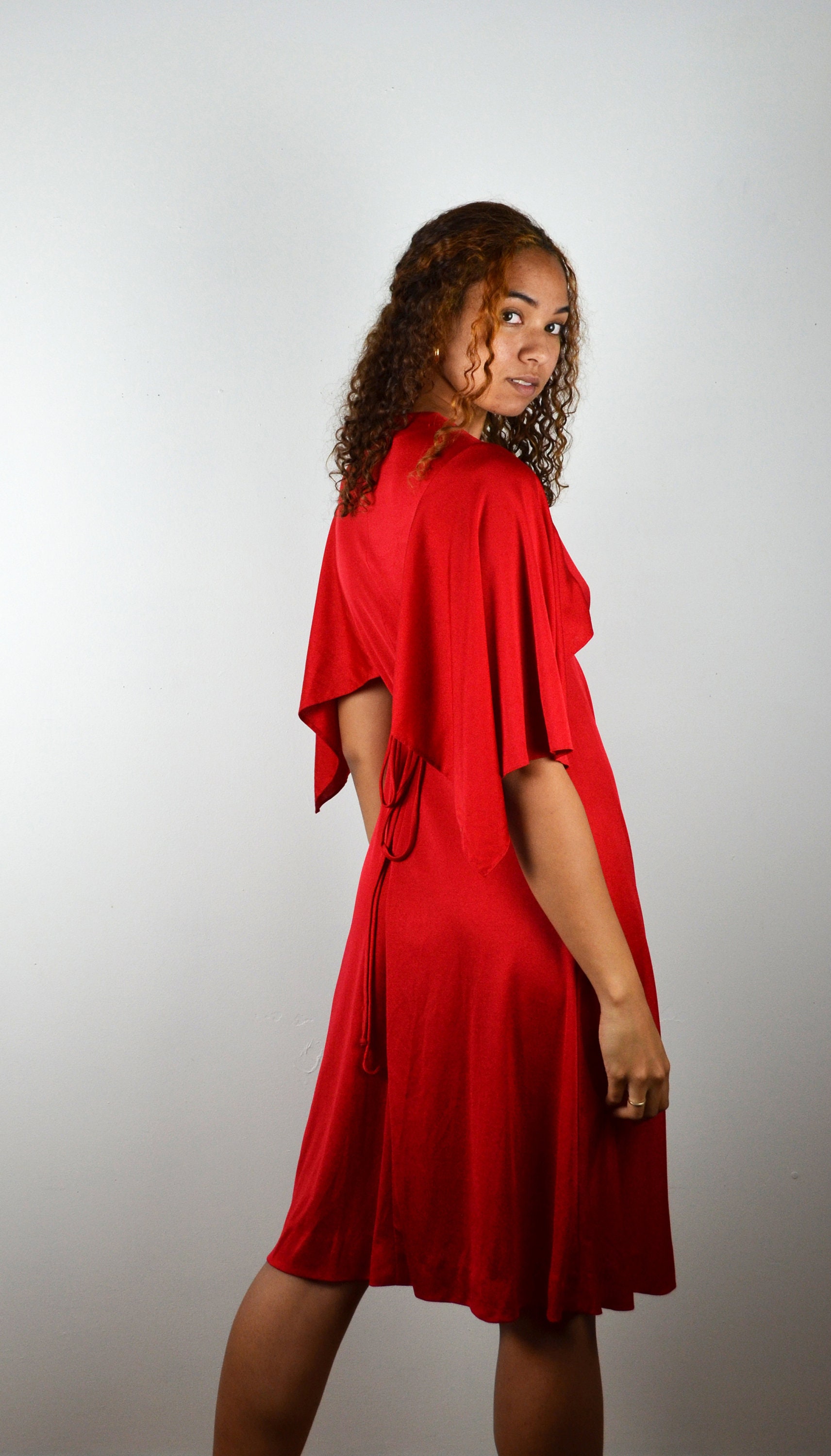 Red outlet disco dress