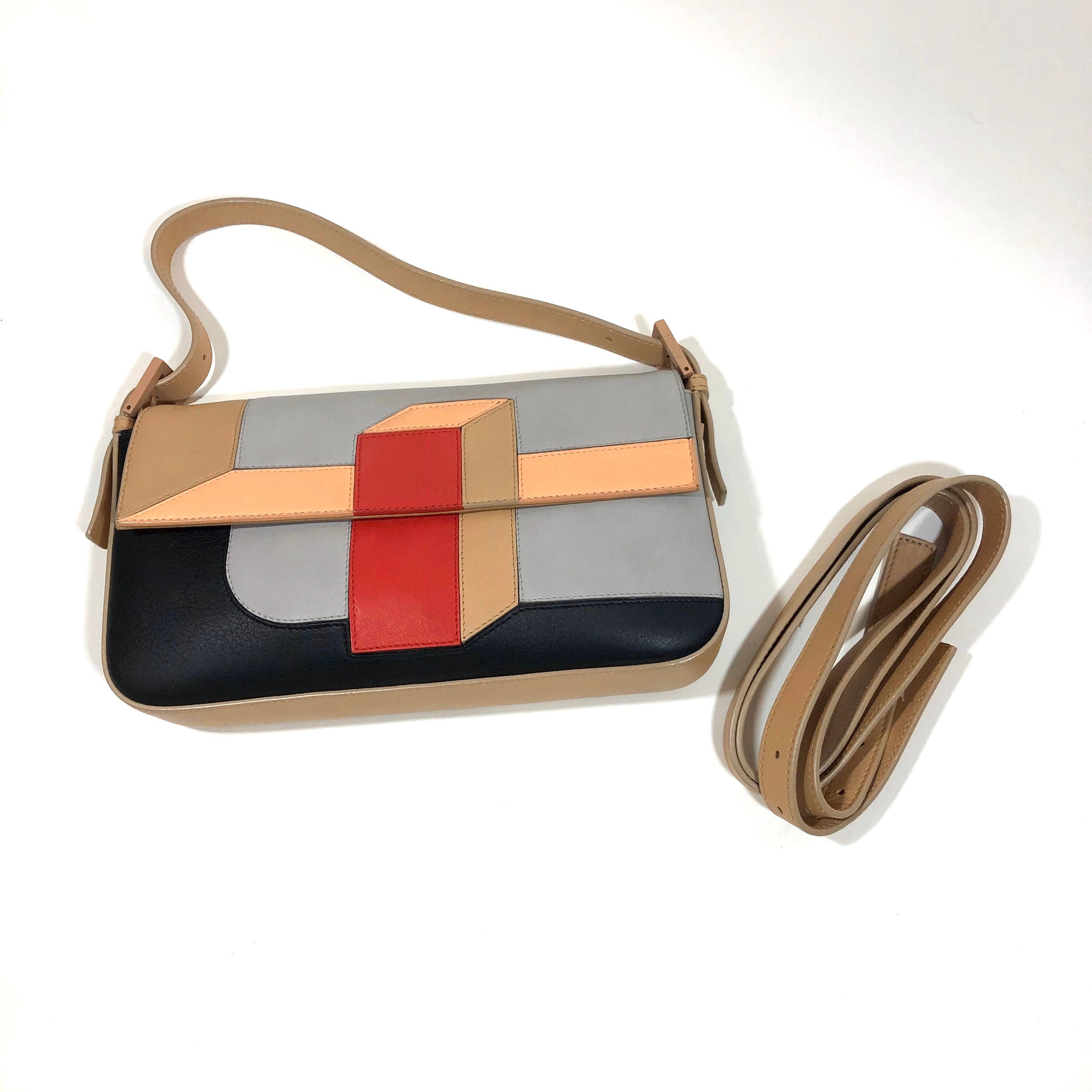 Fendi Limited Edition Baguette Mania 3D Colorblock Baguette Bag, Fendi Baguette Purse, Authentic Handbag, Designer Purse