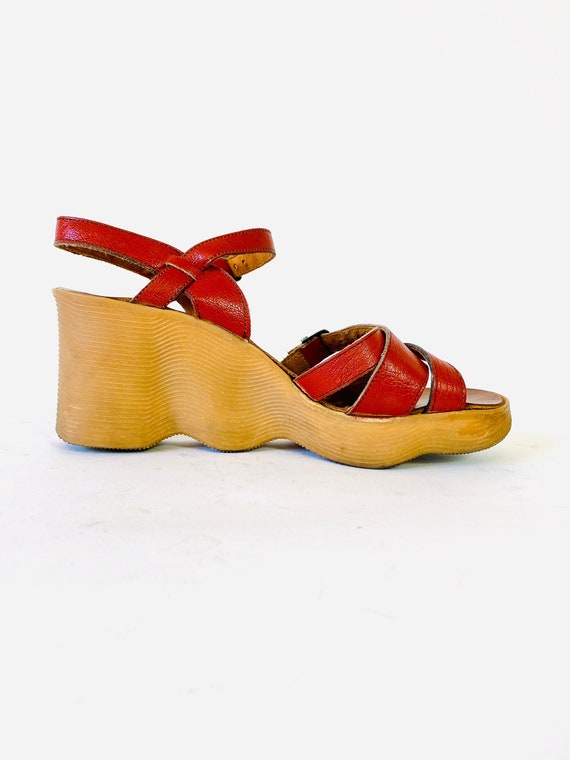 Famolare 70s platform heels, Vintage 1970s hippie