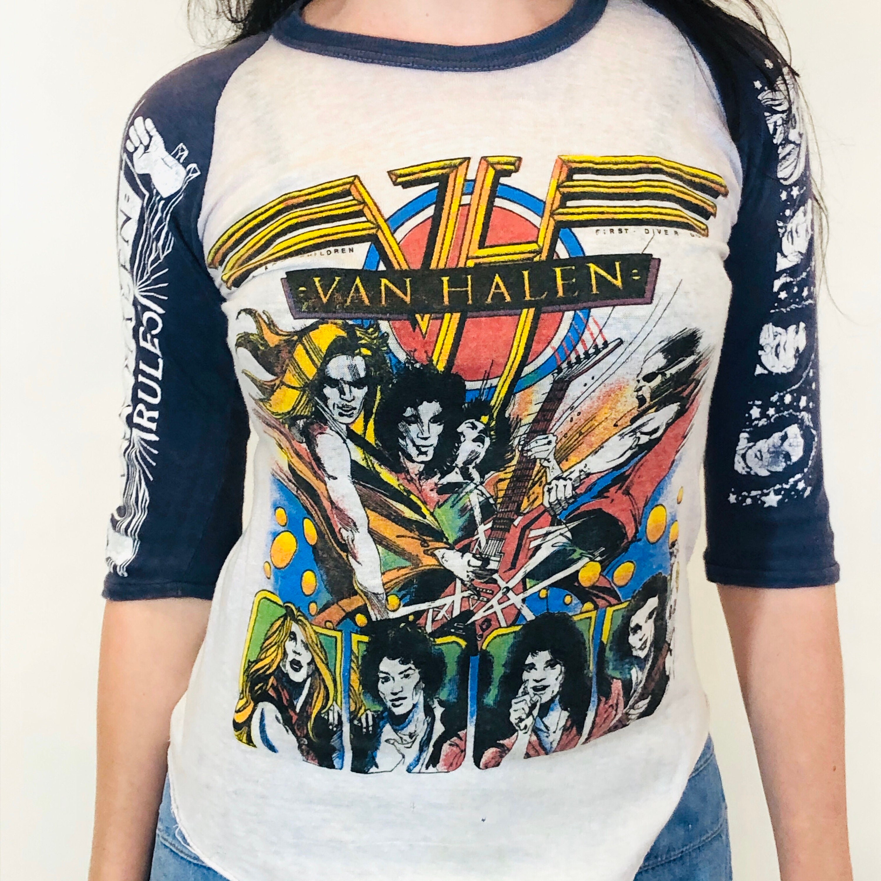 van halen tour t shirt vintage