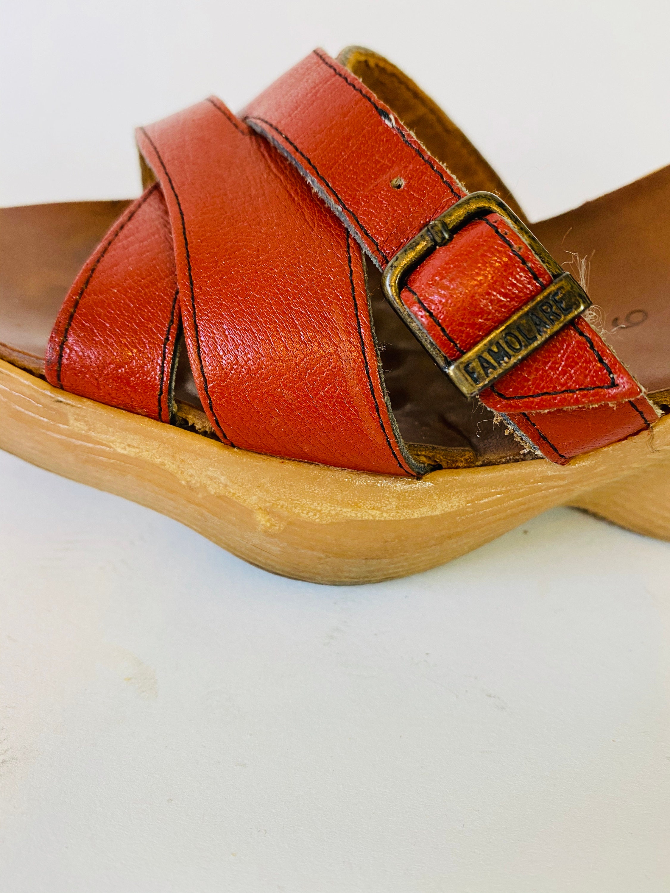 platform sandals 1970s