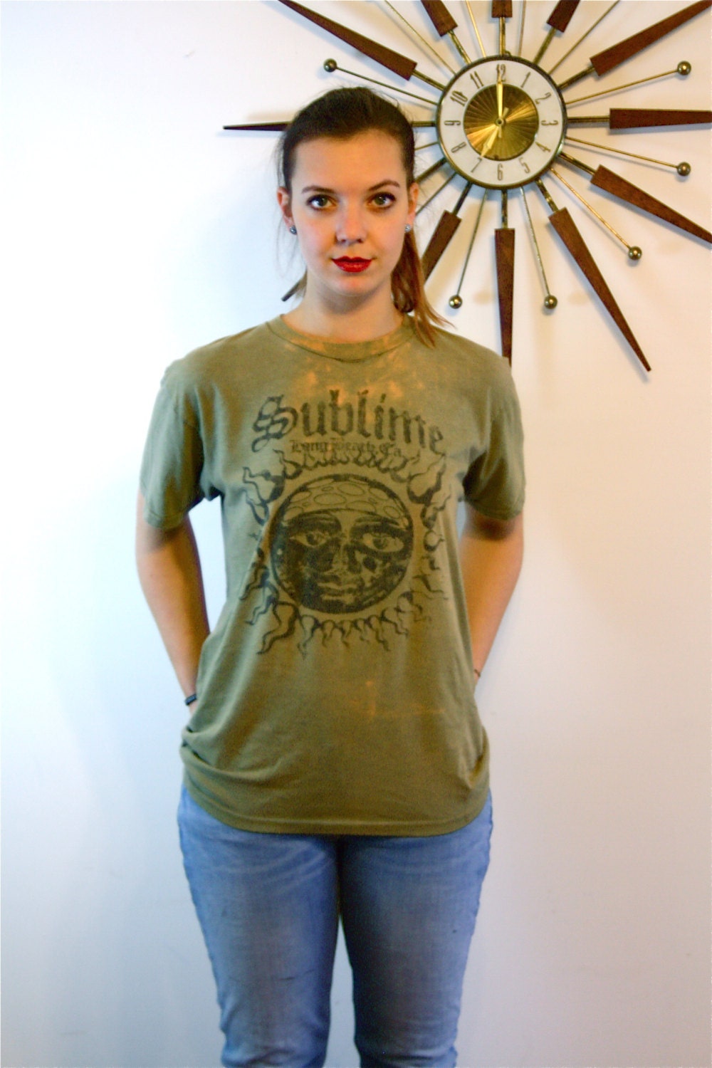 Vintage Sublime 90s Punk Ska Rock Band T-Shirt Thrashed ...