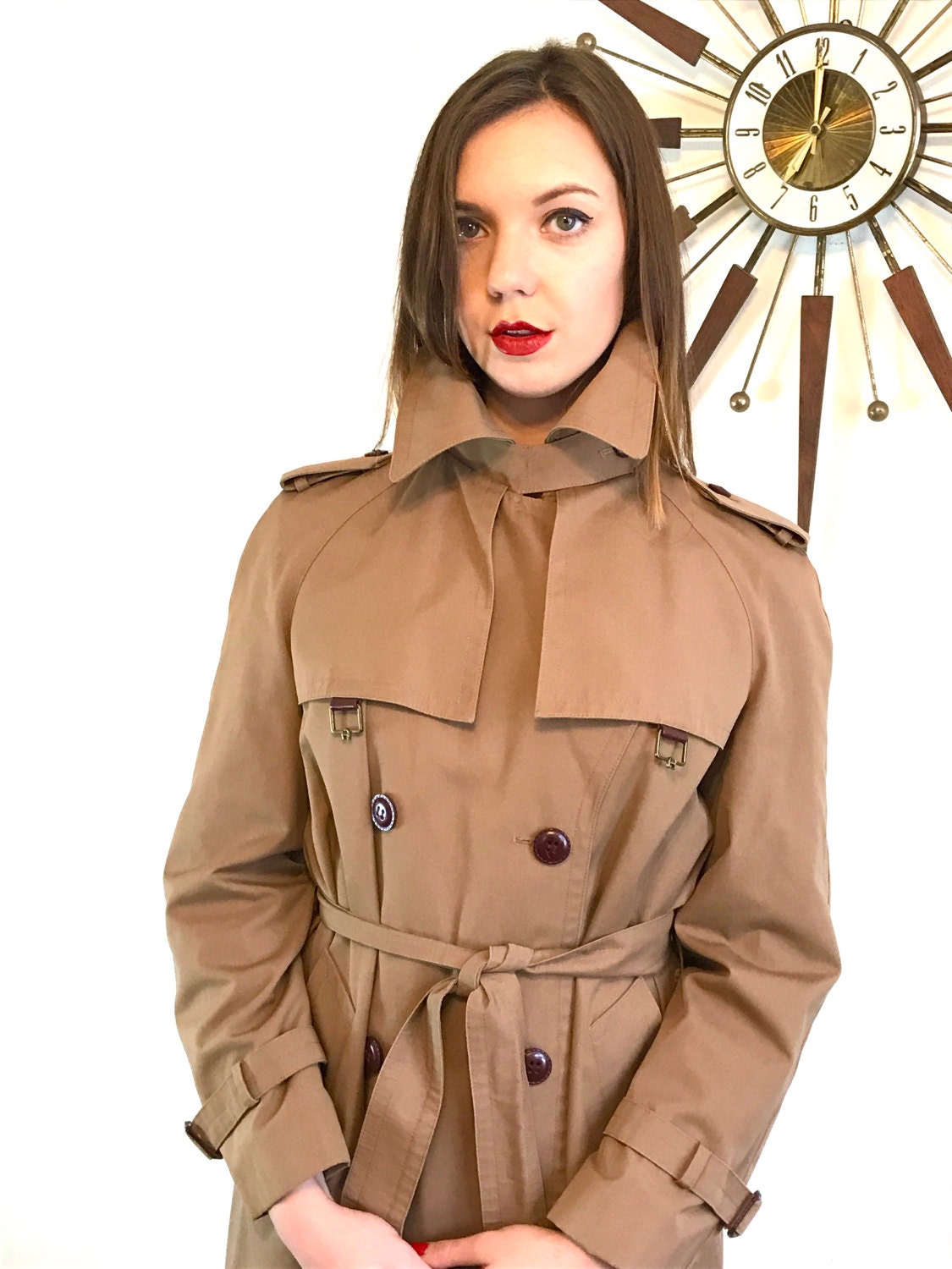 Trench Coat, Etiene Aigner Trench, Vintage 70s Trench, Womens Trench ...