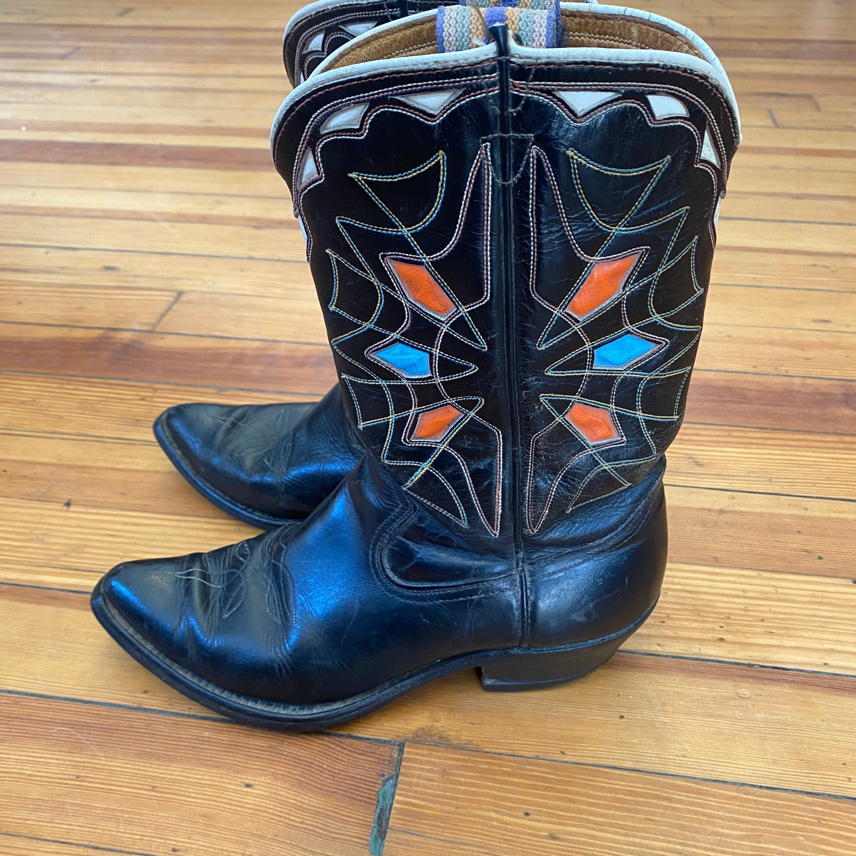 Vintage Acme Leather Cowboy Boots for Women