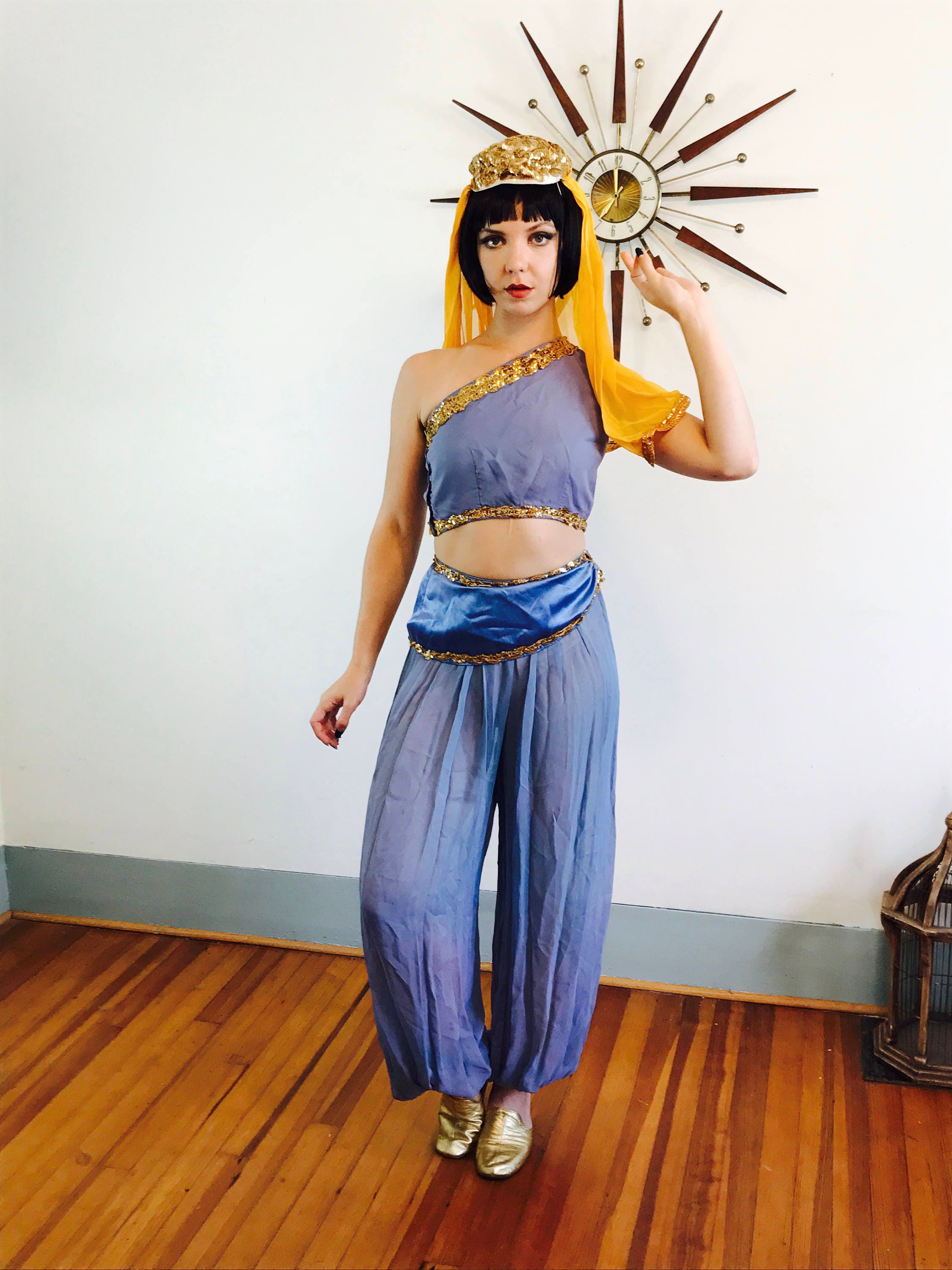 Reserved For Chachablues Vintage Genie Costume Princess Jasmine Adult Costume 60s Harem 