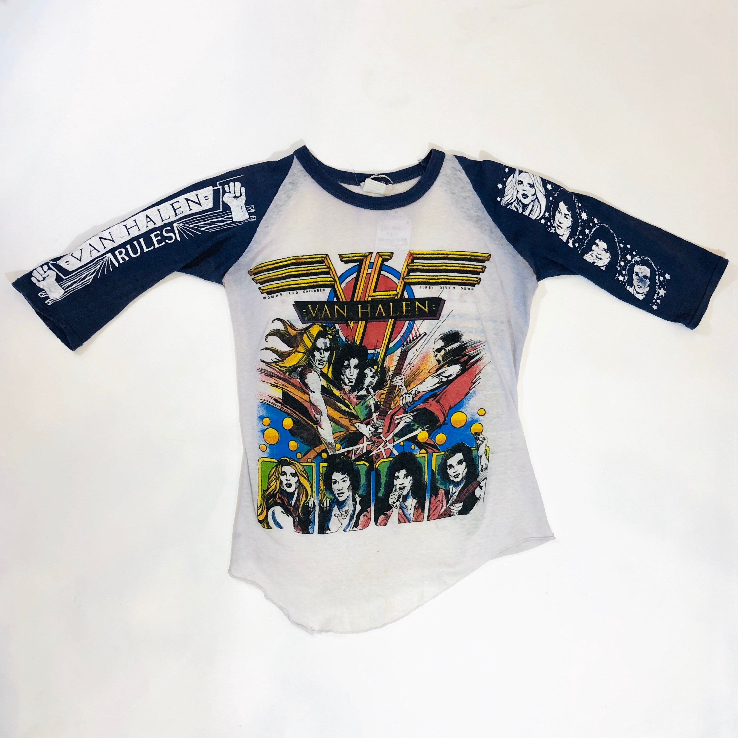 Vintage Van Halen t-shirt, 1980s Band tee, David Lee Roth