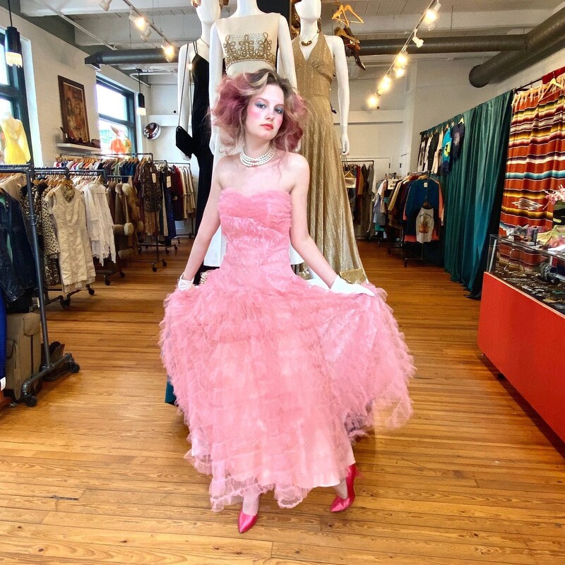 Vintage Dress in Pink main image 1