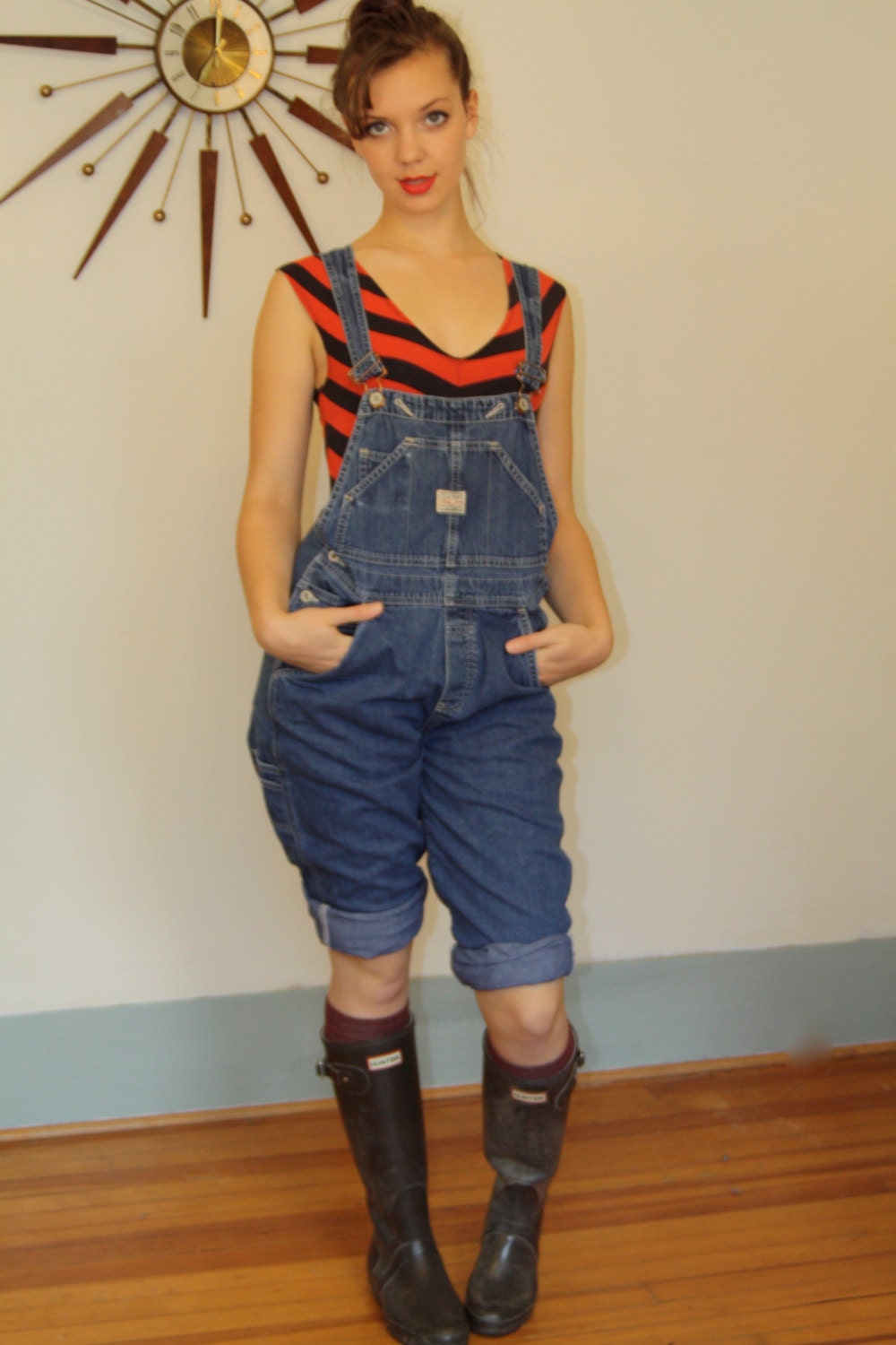 Vintage 1980s Blue Denim Long Overalls Dungarees OLD NAVY Size Etsy