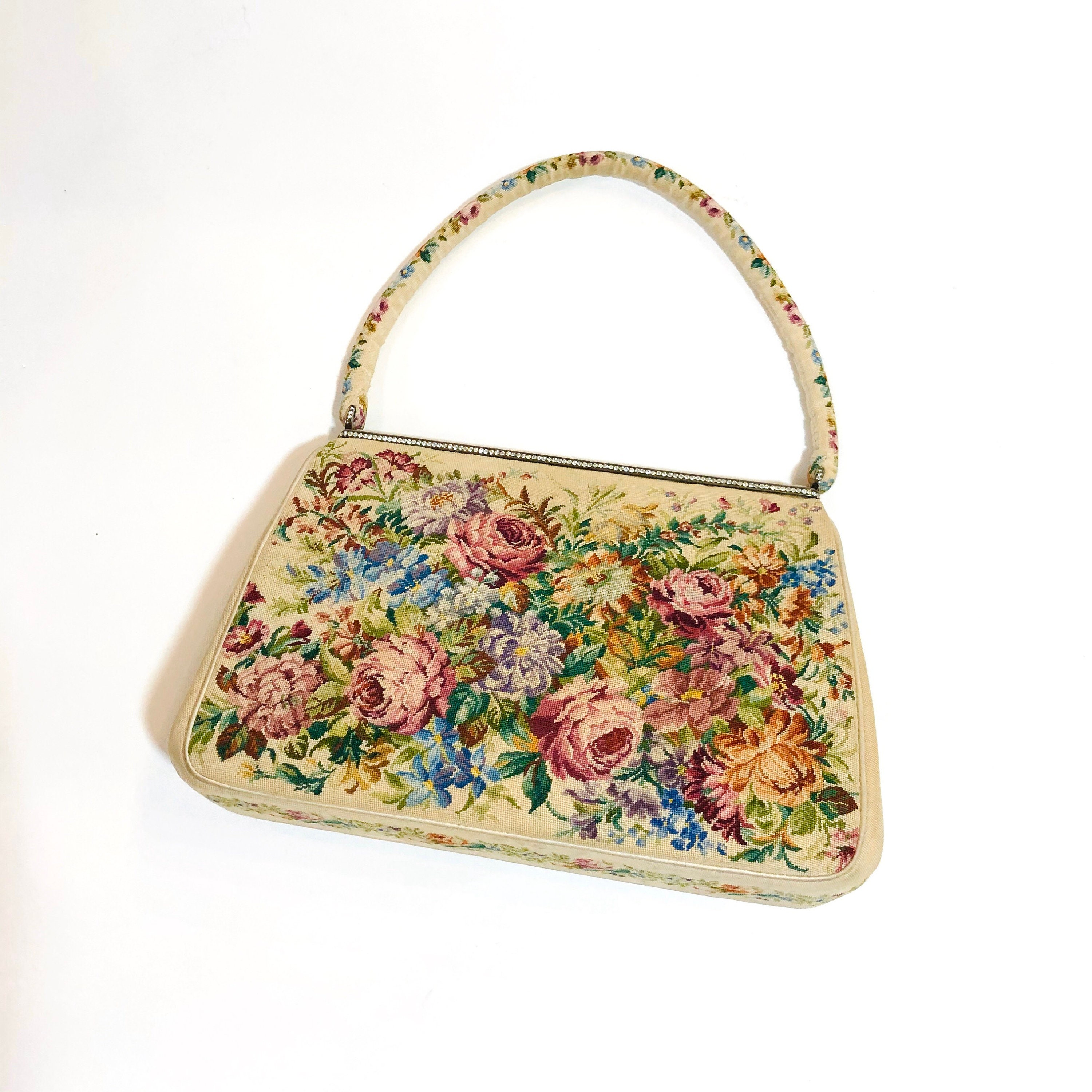 fcity.in - Productmine Women Designer Hand Embroidery Floral Design Hand  Purse