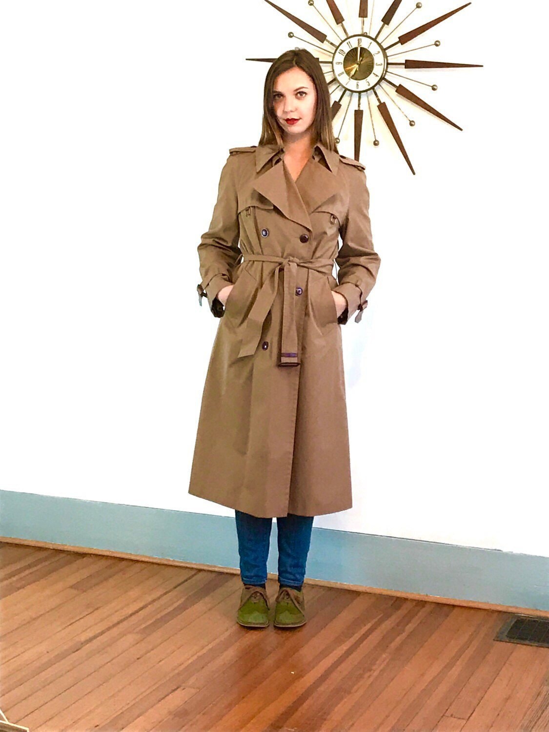 Trench Coat, Etiene Aigner Trench, Vintage 70s Trench, Womens Trench ...