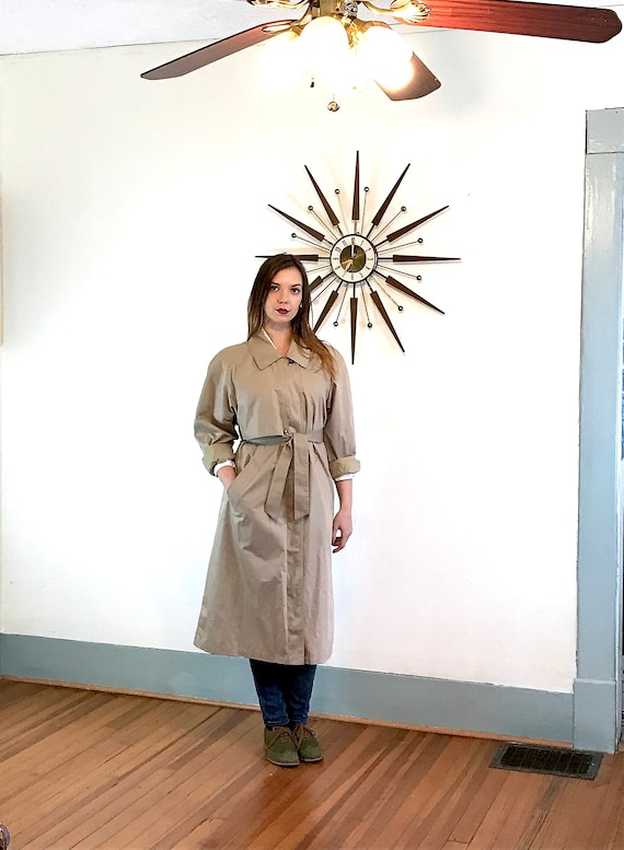 London Fog trench coat, Womens Trench coat, Khaki