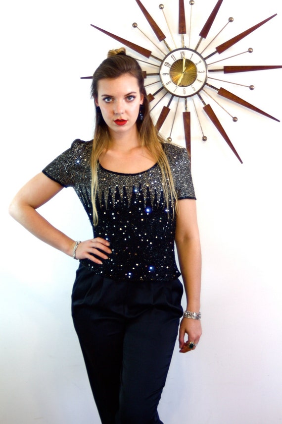 sparkly disco top