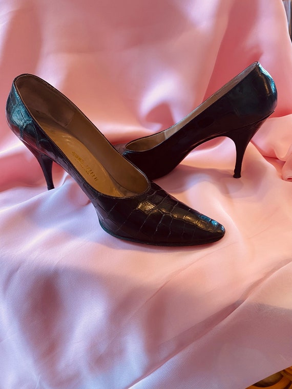 Vintage 50s Dior by Roger Vivier pointy toe heels… - image 5