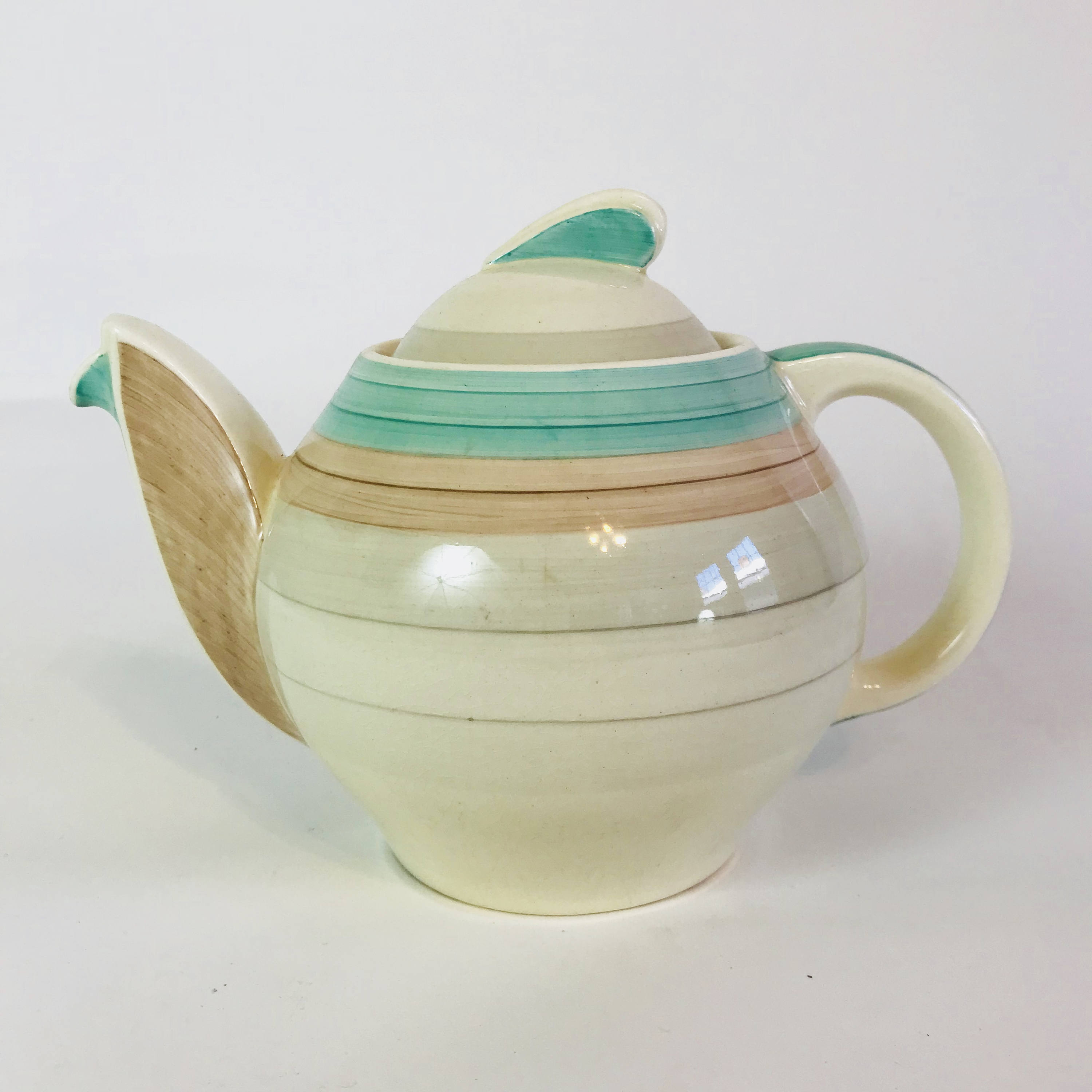 1940s Teapot, SUSIE COOPER teapot, Art Deco Teapot, Susie Cooper