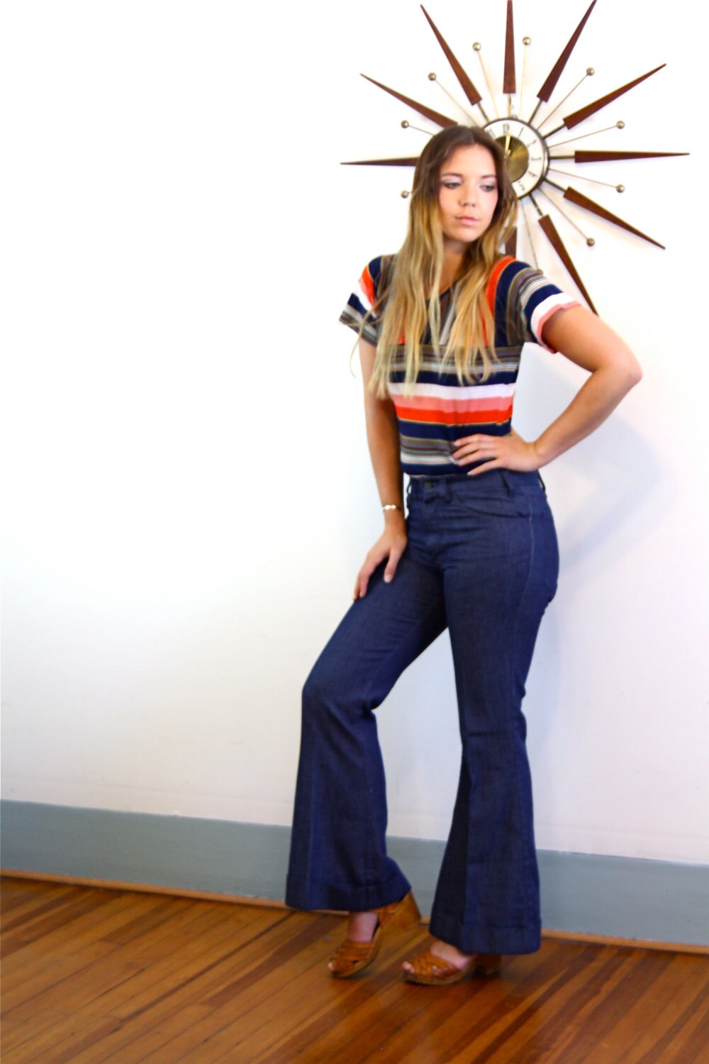 levi high waisted bell bottom jeans