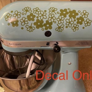 Vintage Spring Blossom Inspired Mixer Decals - Decal Only - Mixer is NOT Included