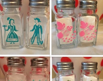 Pyrex Inspired Salt & Pepper Shakers