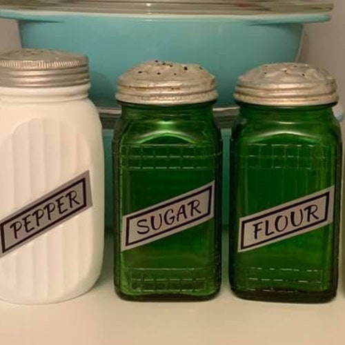 Vintage Inspired Diagonal Shaker Labels Etsy