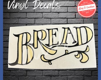 Bread Vinyl Decal - Vintage Inspired Label