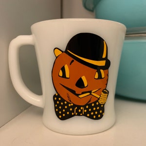Vintage Pumpkin Head Inspired Decal - decal only mug is NOT included - Halloween