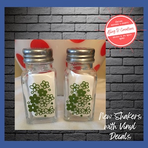 Pyrex Inspired Spring Blossom Salt & Pepper Shakers - See other listings for other designs