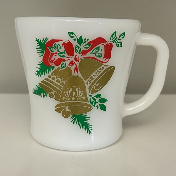 Vintage Christmas Bells Inspired Decal - decal only, mug is NOT included - Silver & Gold