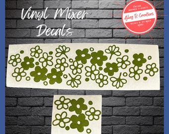 Vintage Spring Blossom Inspired Mixer Decal: Retro Kitchen Decor