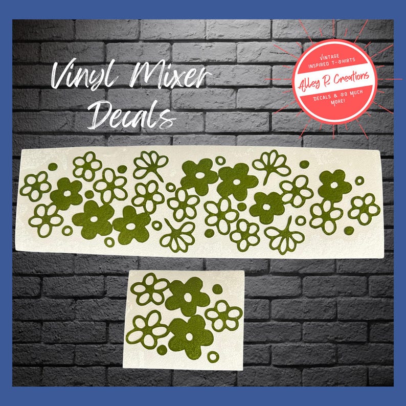 Spring Comp Decal Vintage Spring Blossom Mixer Decal: Retro Kitchen Decor - Etsy
