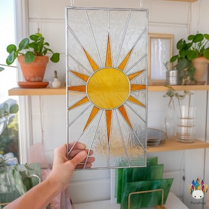STAINED GLASS PATTERN,NPUN315 sunrise , Diy Stained Glass Easy Stained Glass Art Project,gift for dad,handmade stained glass,gift for mom