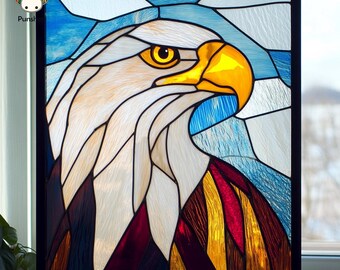 デジタルダウンロードパターン ステンドグラス ハクトウワシ PUN28