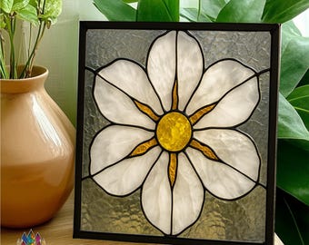 digital download PATTERNS  stained glass suncatcher NPUN299 Petals of Light  , Diy Stained Glass Easy Stained Glass Art Project