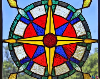 Digital download pattern Stained glass, unique design, Multicolor PUN124 , Diy Stained Glass Easy Stained Glass Art Project