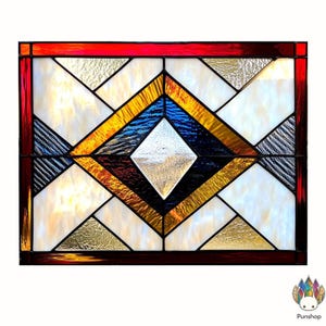 Digital download pattern Stained Glass Window Panels -stained glass door panel PUN194
