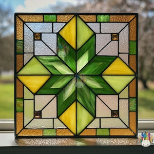 Descarga digital del patrón de vitral NPUN466 &quot;Casa de Playa&quot;, panel de vitrales, bricolaje fácil, archivos PDF, SVG, JPG
