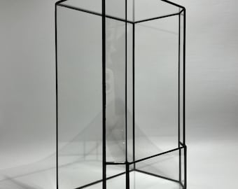 Geometric Glass Terrarium: Modern Moss & Succulent Planter, Mossarium