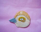 bird (handmade ceramic/clay wall hanging)