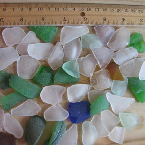 Real Sea Glass Pieces Natural Beach Glass for Jewelry White Green Genuine Seaglass for Crafts and Collecting Beach Theme Home Decor