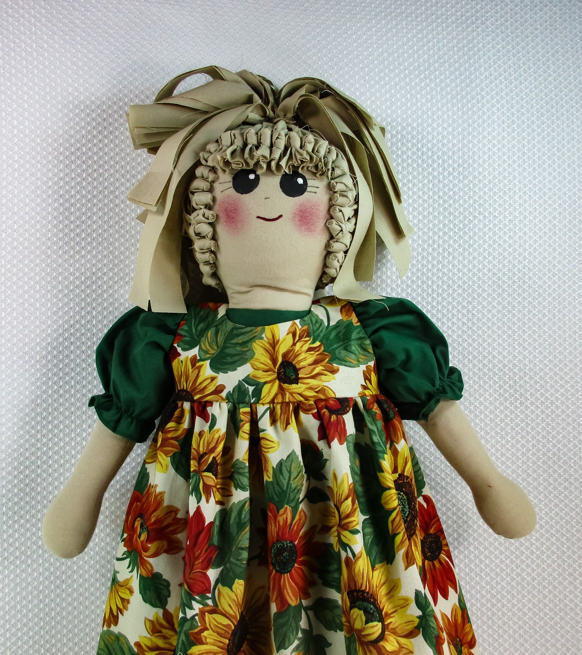 Plastic Bag Holder Doll Sunflowers Grocery Bag Holder Etsy