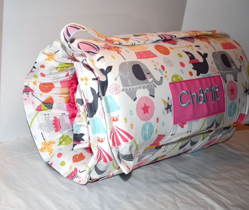 Circus Carnival Memory Foam Kids Nap Mat Personalized Etsy