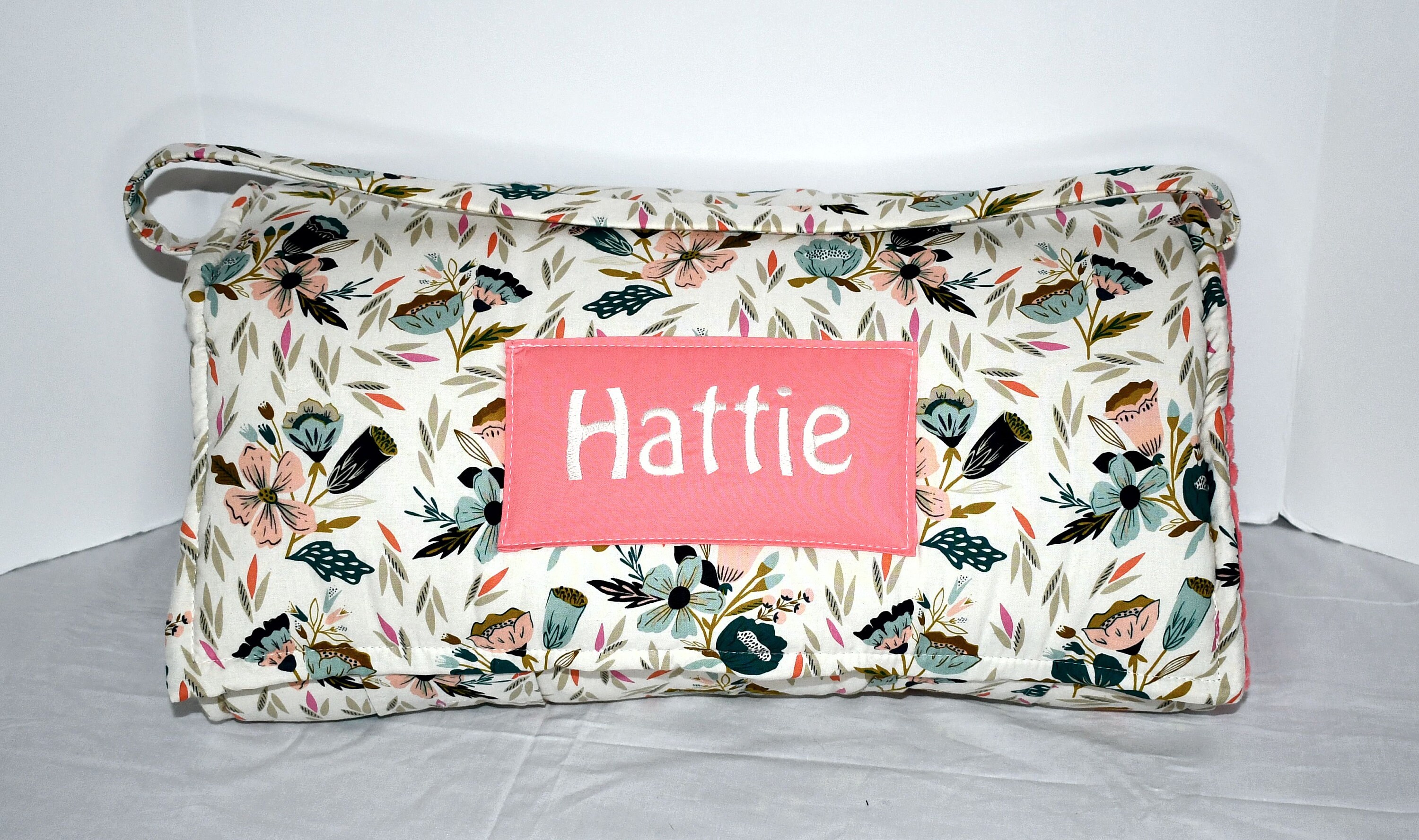 Hattie Scatter Rug Floral Patterned in 100% Cotton