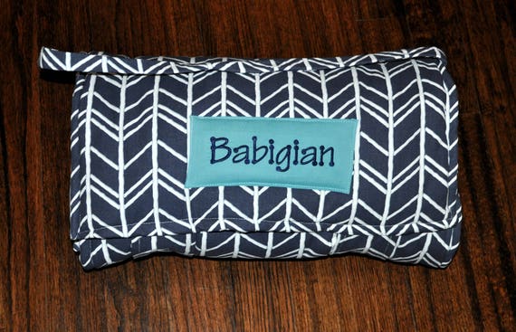 Navy Herringbone Chevron Kids Nap Mat Personalized Preschool Etsy