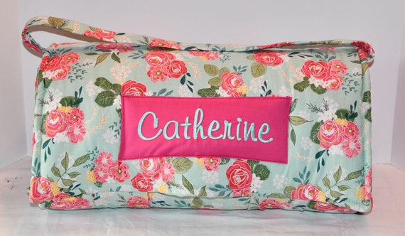 Shabby Chic Rose Kids Nap Mat Personalized Preschool Floral Etsy
