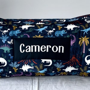 Tapis de sieste pour enfants dinosaure volcan dinosaure jurassique préhistorique avec couverture bleu marine, tapis de couchage pour garderie pour tout-petits