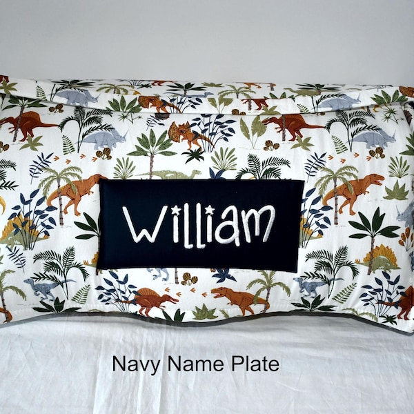 Prehistoric Jurassic Dino Dinosaur Jungle Kids Batting Nap Mat with Navy Blanket